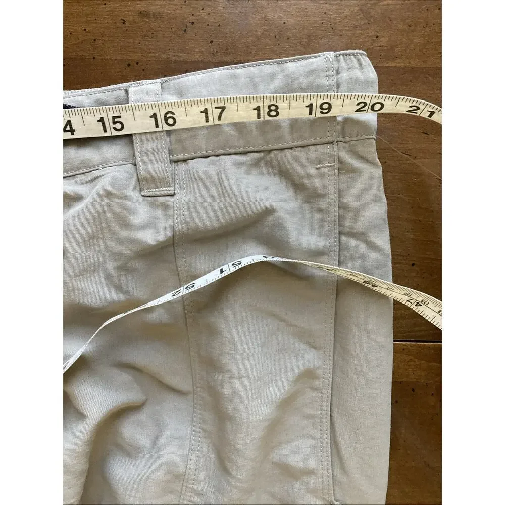 THE‎ NORTH FACE Convertible Cargo Pants Shorts Mens Sz XXL Tan Nylon Adjustable